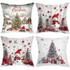 Christmas Themed Decorative Throw Pillow Covers Polyester pillowcase, sofa decorative cushion cov