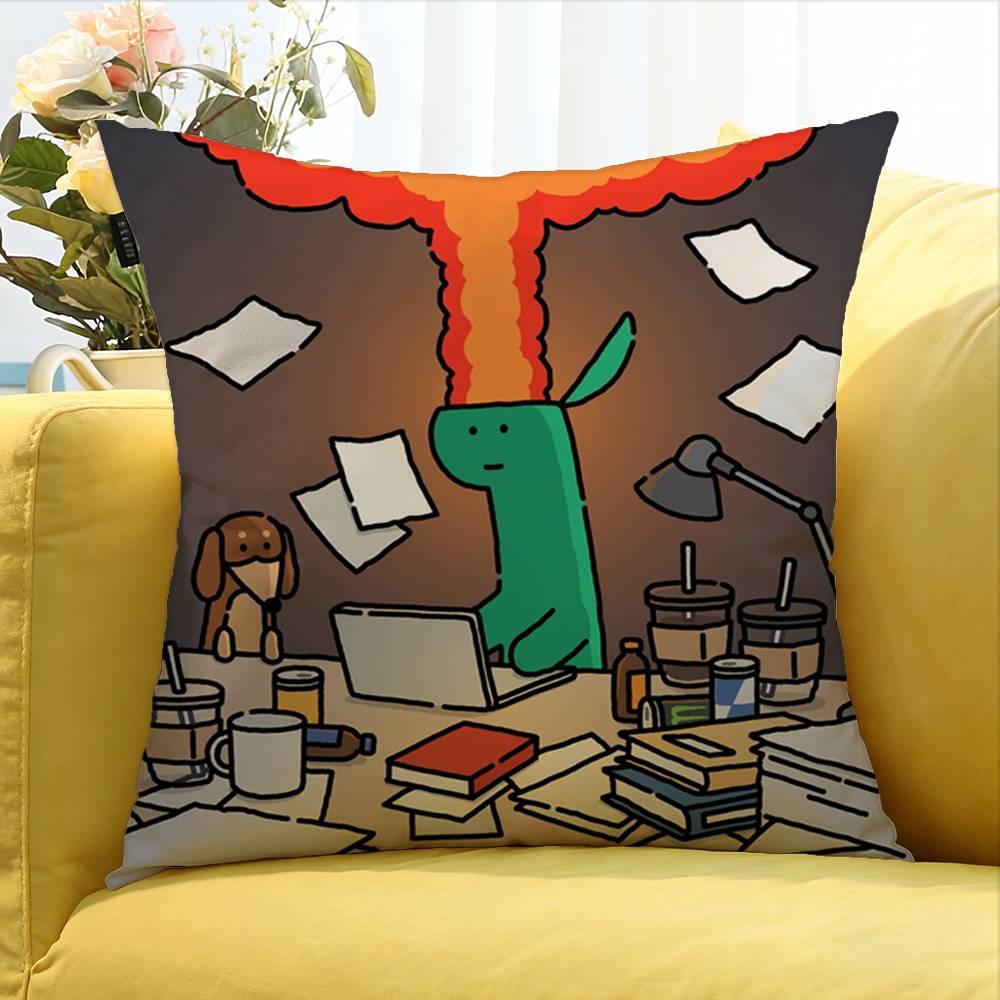 Cartoon JJoguman SStudio Various Sizes Square Pillow Case For Car Home Bedchamber Decor