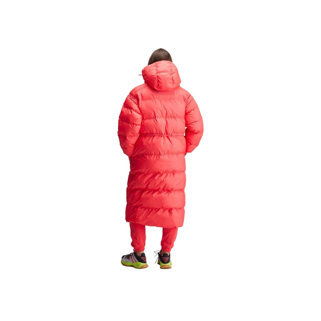 Adidas Stella McCartney FW24 Warm Sports Long Hooded Puffer Jacket Women Outerwear Basic-Pink IX3083