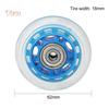 Fetong 6.2cm Transparent Silent Mute Caster Wheel Luggage Cart Trolley Skate Accessory