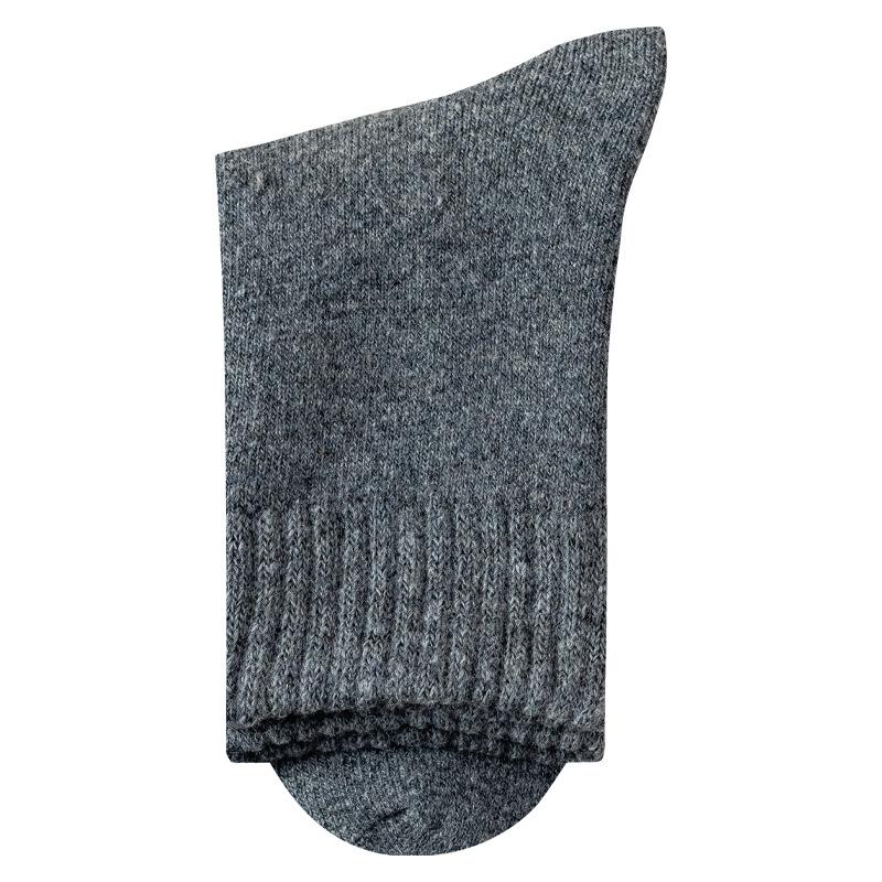 Men's Autumn and Winter Fleece and Thickened Mid-calf Socks for Warmth, Super Thick Wool Socks for Men's Winter Long Calf Socks