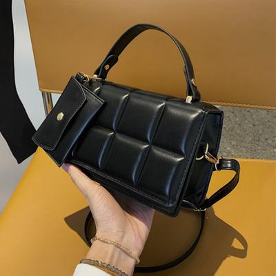 New Fashion Crossbody Shoulder Bags for Women Small Messenger Bag with Flap Plaid PU Leather Bag