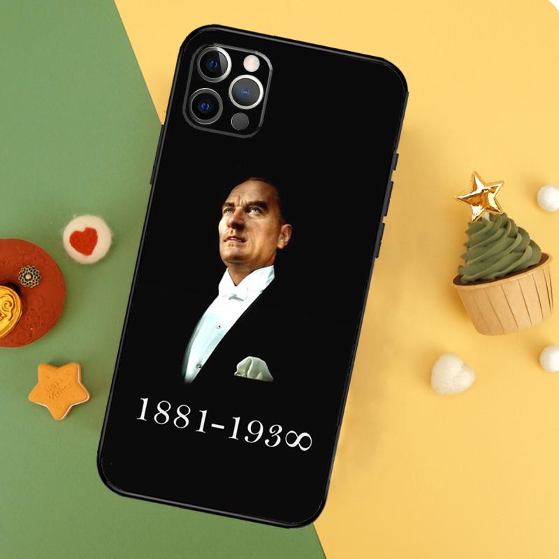 Mustafa Kemal Ataturk Cover For iPhone 16 15 14 13 12 11 Pro Max Plus Mini 7 8 X XS Max XR Phone Case
