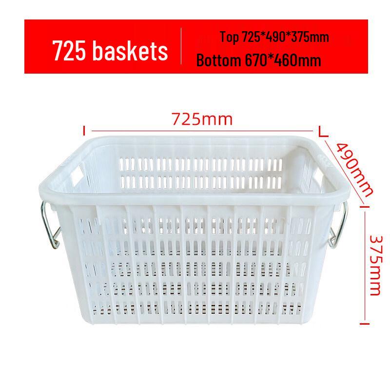 Heavy-Duty Stackable Plastic Storage Baskets