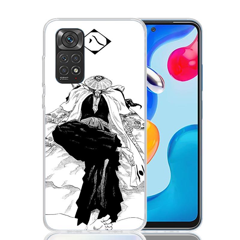 Bleach Kyoraku Shunsui Phone Case For Xiaomi Redmi Note 15 14 13 12S 12 Pro Plus 11S 11E 11 11T 10S 10 Art Soft Pattern Cover Re
