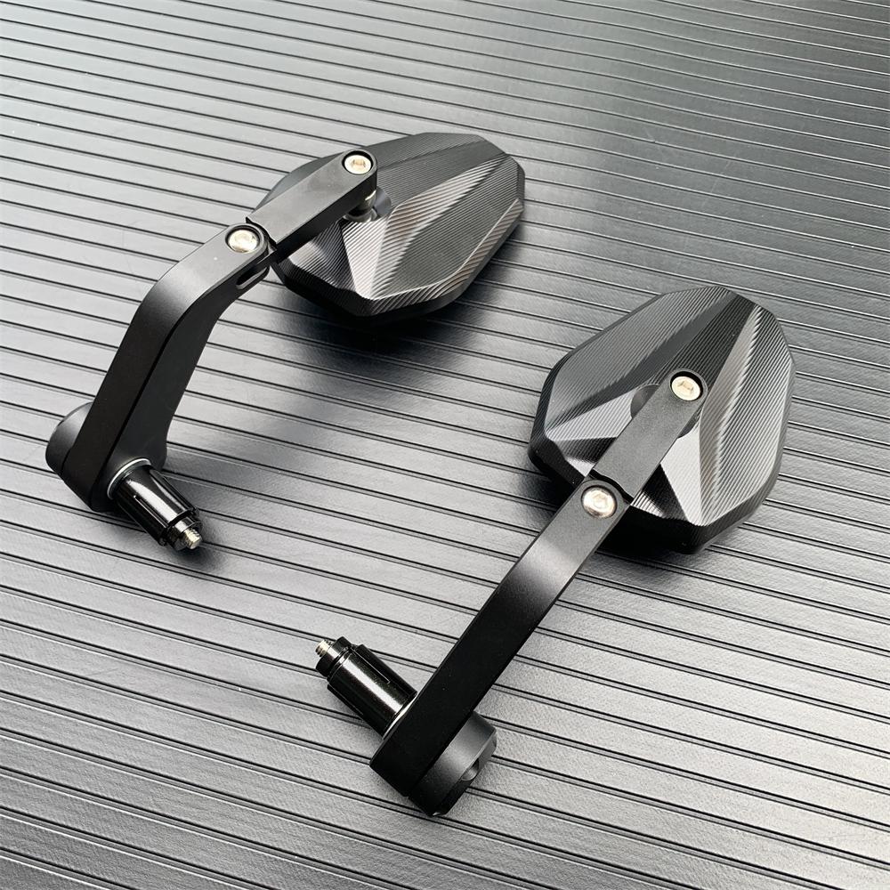 For DUCATI Streetfighter V2 V4 848 MONSTER 821 1200 Scrambler 400 800 XDIAVEL Motorcycle CNC Aluminum Handlebar Bar end Mirrors