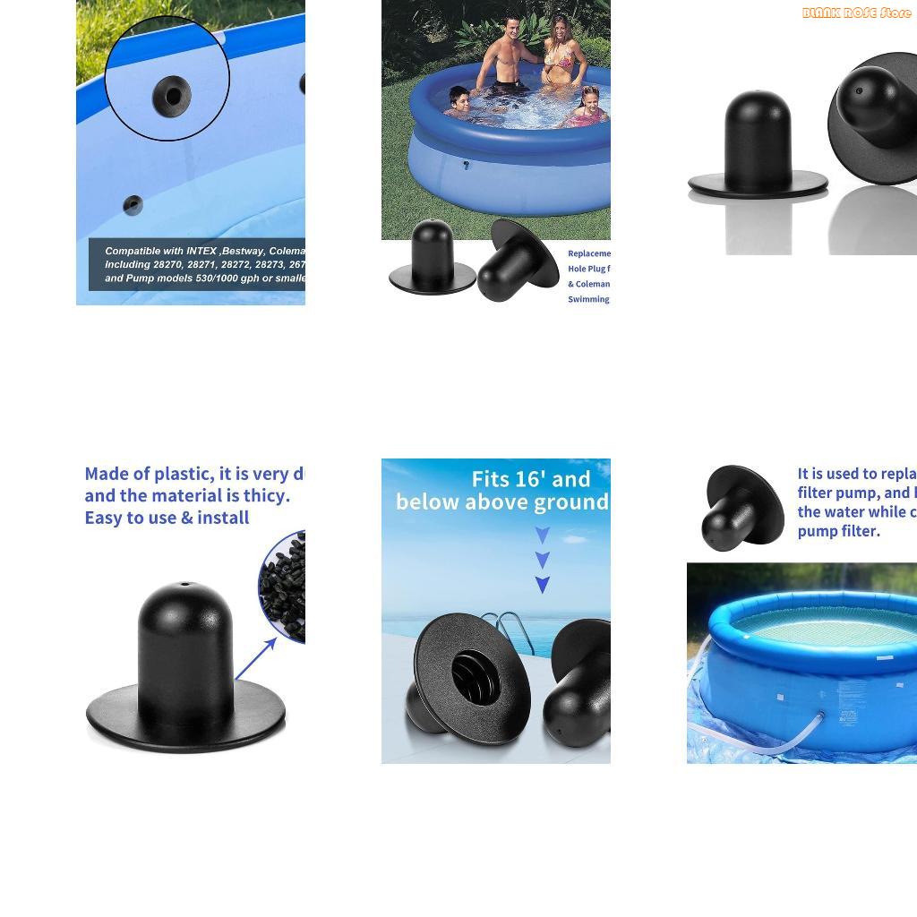 

K1AE 2Pack Pool Wall Plug Fit Swimming Pool Accessories Replacement CN