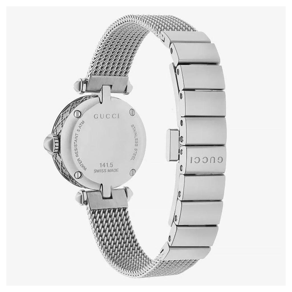 Gucci YA141512 Mother Of Pearl Diamond Dot Dial Ladies Watch