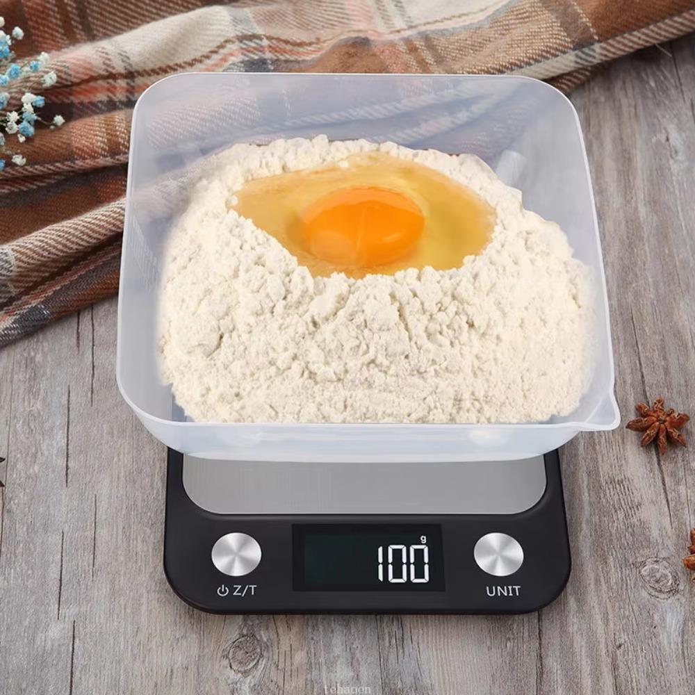LED Display Electronic Kitchen Scale Rechargeable Food Scales Baking Scales  Seasonings