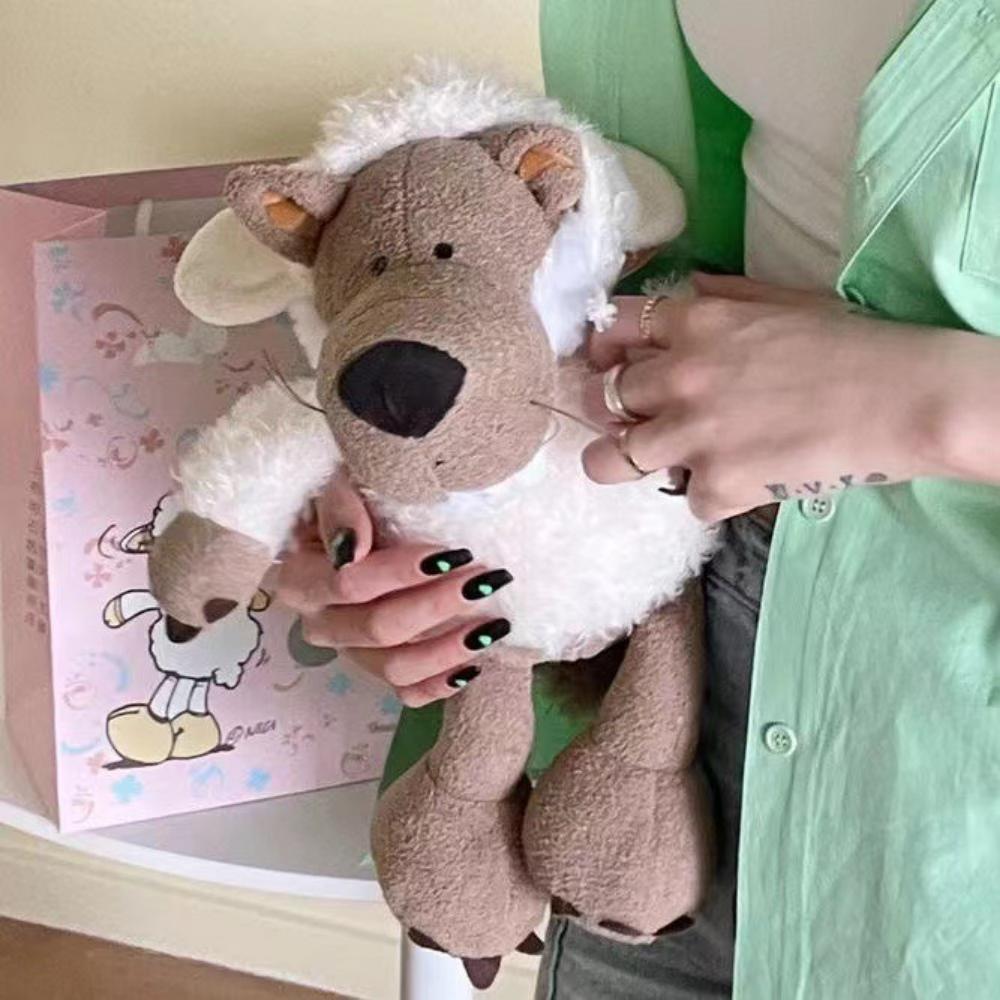 Кукла-ягненок Кукла-сонная овца Плюшевая игрушка Милая тряпичная кукла 25cm — фото 10