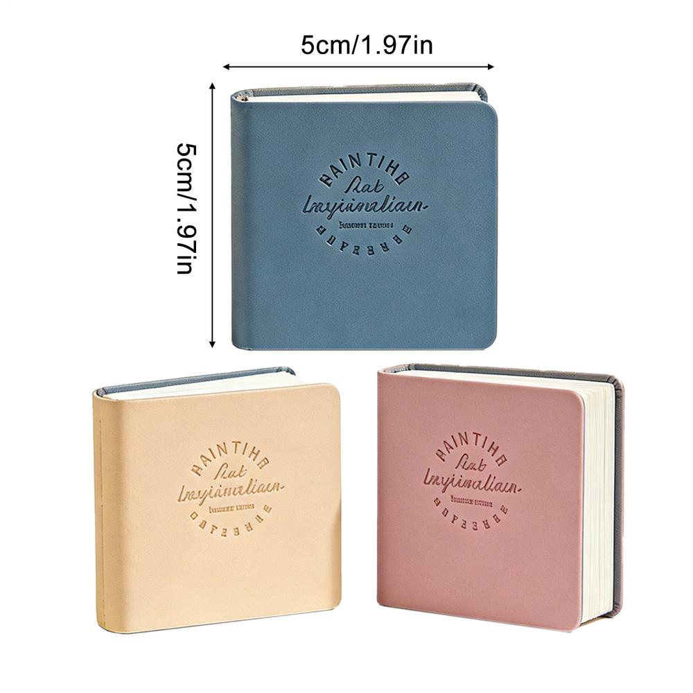 3pcs Small Watercolor Sketchbook 2x2 Inch Mini Cold Press Hardcover Small Paper Pad Watercolor Journal For Kids Teens Artists