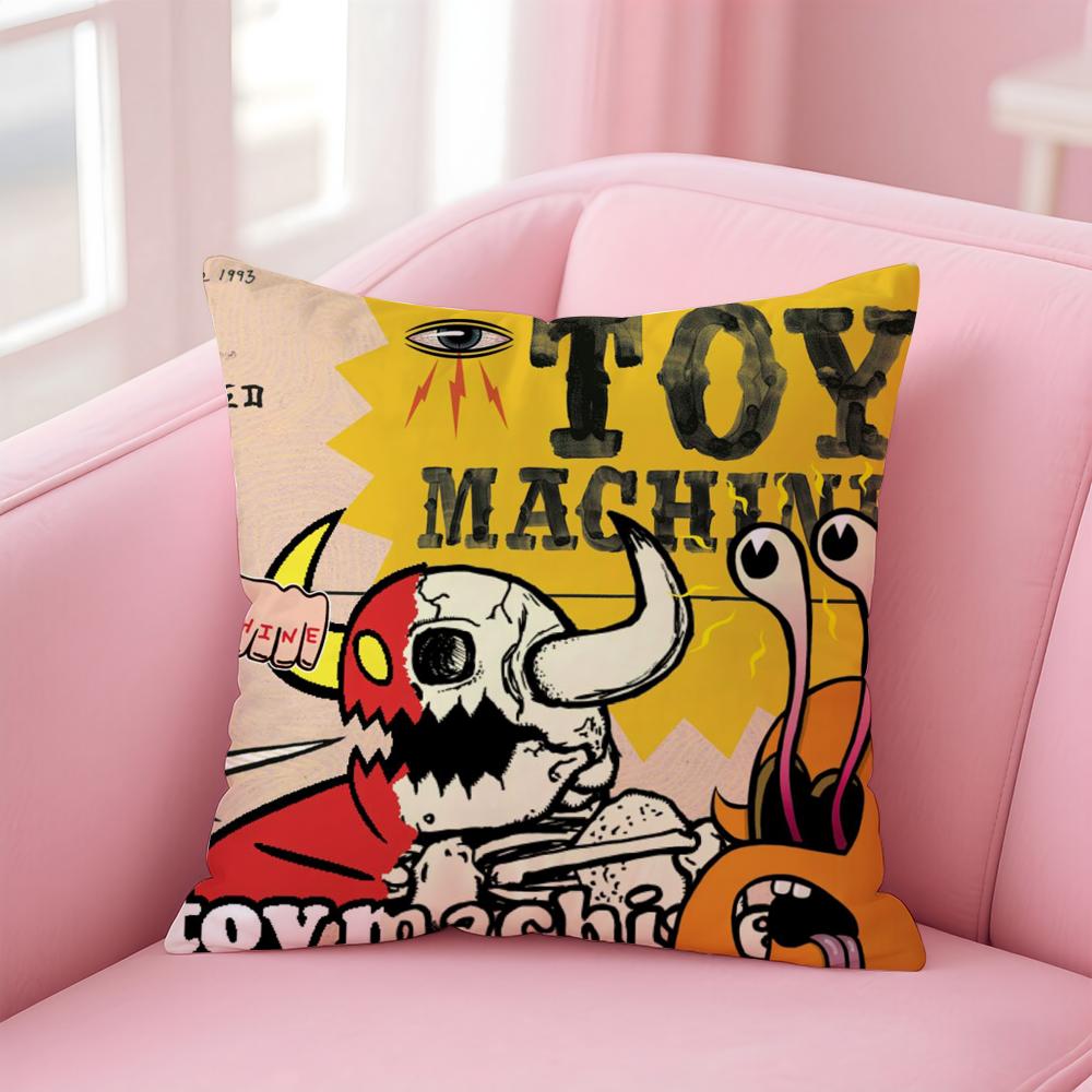 Brand T-Toy MachineS Skate Cushion Cover Comfortable Reversible Pillow Cover Ideal for Car Sofa Bedroom & Beyond