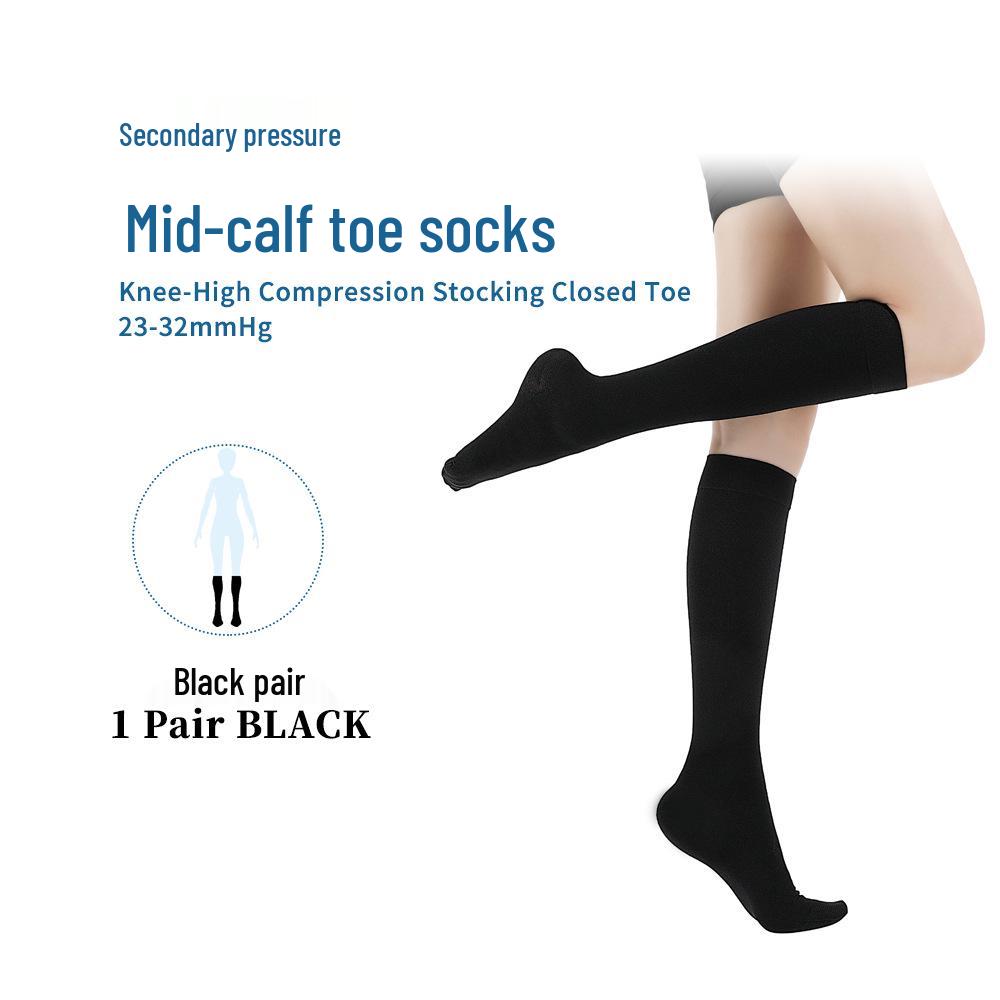 Class II Compression Calf-Length Socks for Varicose Vein & Thrombosis Prevention