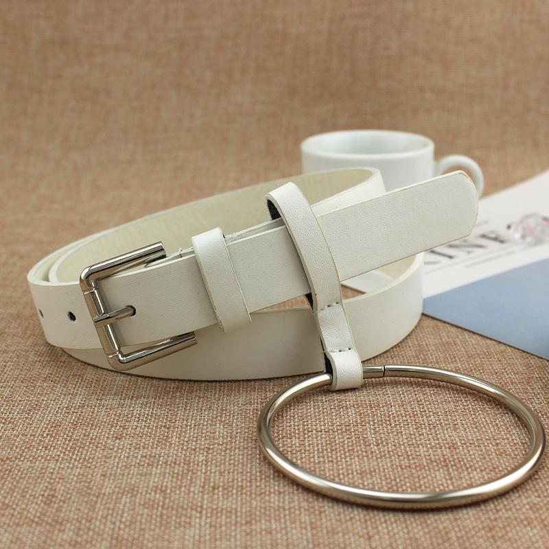 Spring And Summer Popular Dress Decorative Belt Large Ring Women'S Jeans Belt Belt Belt Belt