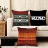 Kissenhülle seidiger kurzer Plüsch Home Sofa Kissenbezug - Verdeckter Reißverschluss Heimdekoration Cool Anime Cartoon R-Recaro