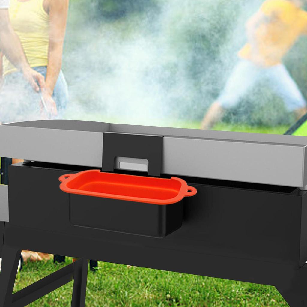 Fettkoppinnlegg Oppsamler Sammenleggbar Varmebestandighet Bærbar Grillbrett Dryppanne