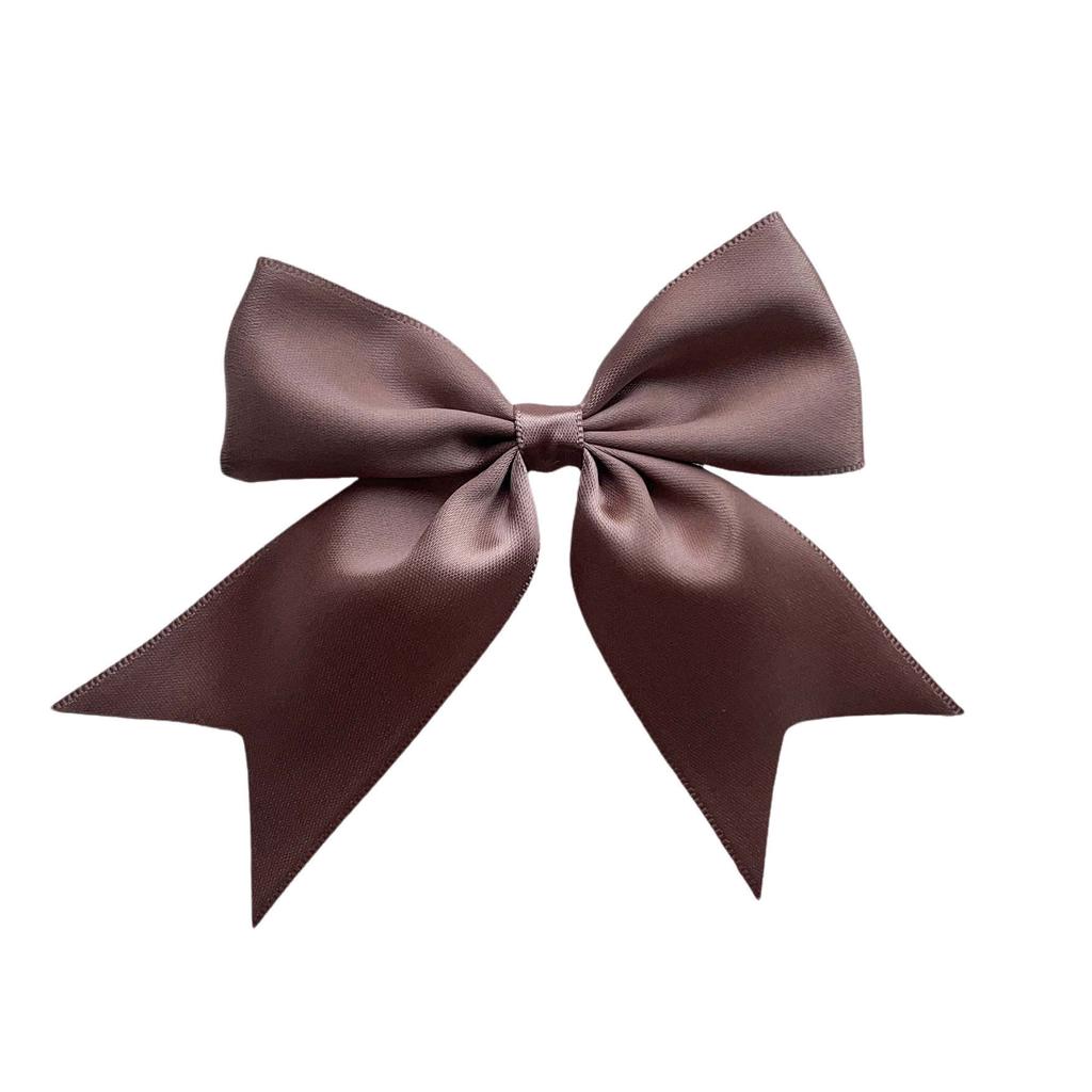 New Solid Color Ribbon Bows Hair Clip For Kids Girls Hairpins Barrettes Handmade Headwear Hair Accessories