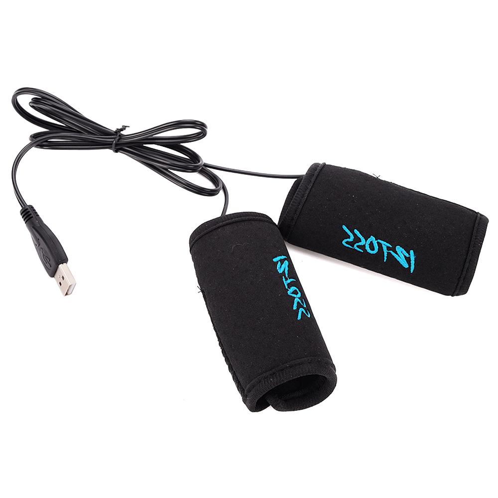 1 Pair Motorcycle Heated Grips USB Electric Bicycle Motorbike Handle Handlebar Warmer 7.5W  Anti Slip Bicycle Removable Grips