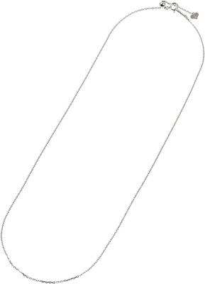 Platinový náhrdelník Pt850 Řezaný Azuki Šířka 45 cm Snímek [Fairy Cullet] Přibližně 1,0 mm. 2,6 g
