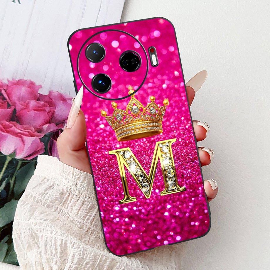 Phone Case For Tecno Camon 30 4G 5G 30S Pro 30pro 30 Premier Cover Soft Silicone Funda Matte TPU Capa Initial Letters Pattern
