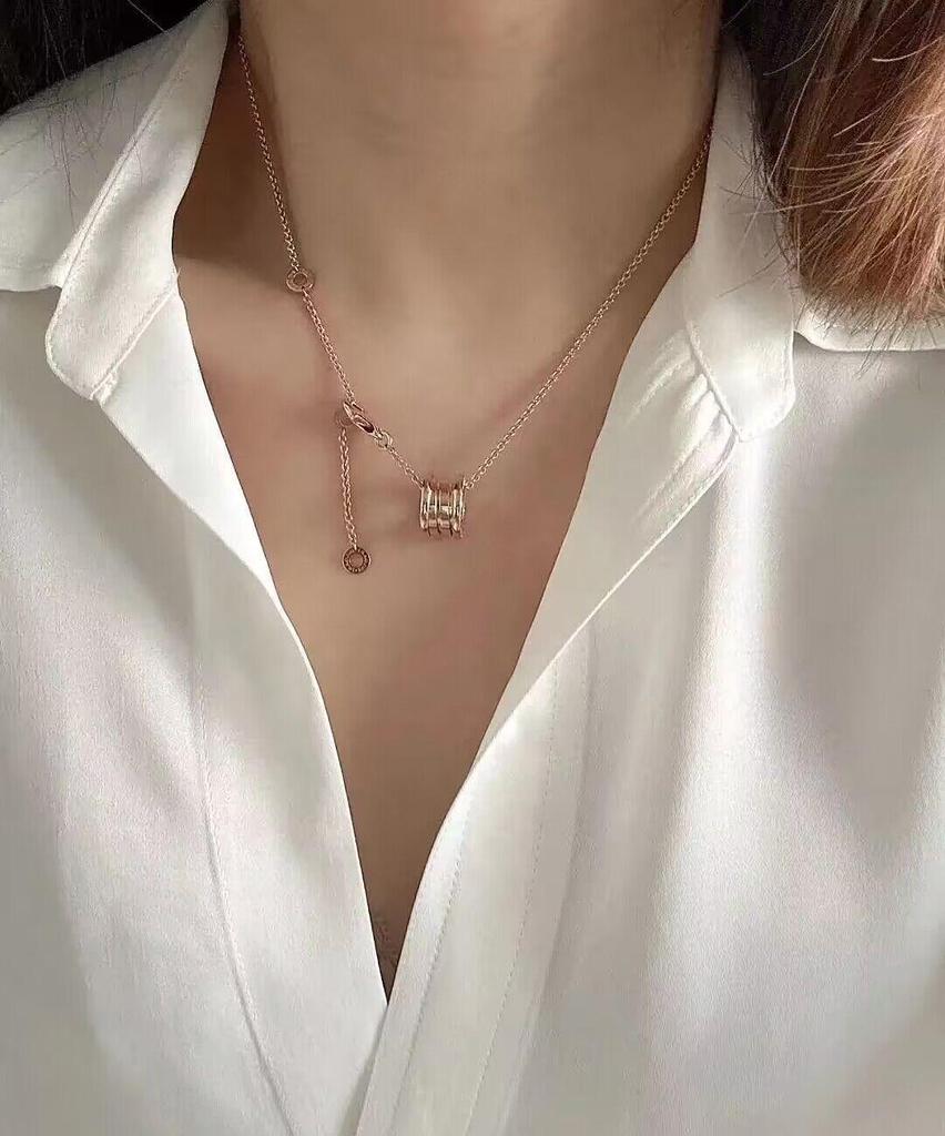 18K Vergoldete Retro Halskette für Damen - Elegante & Modische Schlüsselbein Kette