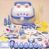 Simulation Dentist Box Doctor Pretend Role Play Kit Pretent Play Educational Game Stethoscope Doctor Set Blue/Pink