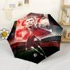 Cristiano Ronaldo Customizable Name Umbrella Compact Travel Automatic Umbrella Retractable Design with 8-Rib Durability Compact Design