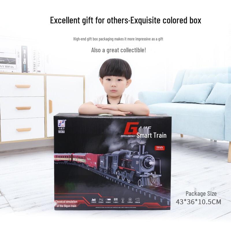 Snaen Retro Steam Train Track Toy Set