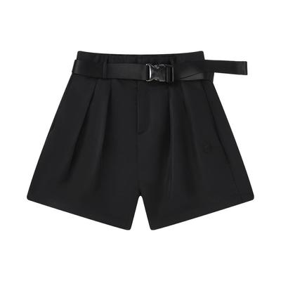 Milano Italienische Luxus Sportkollektion Offizielle Damen Webshorts 2023 Herbst Locker Schlichte Mode Lässige Shorts Damen shorts F11W335802F-BK
