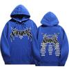Stray Kids dominATE Death Metal Discography Hoodie,Stray Kids 2025 Stray Kids Full Song Tracklist with Metal Wing Frame, Oversized K‑Pop Fan Pullover