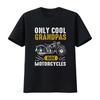 Tylko fajni dziadkowie jeżdżą na motocyklach Papa Biker Pomysł Koszulka dla Dziadków vintage Prana Oddychająca streetwear Stylowy