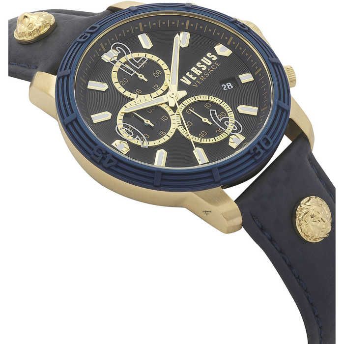 Watch - Versus - VSPHJ0220 - Multifunction - Stainless Steel - Blue Leather