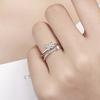 925 Sterling Sliver Rings Shining Zircon for Women Wedding Engagement Jewelry Fashion High Quality