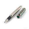 Luxury Metal Ballpoint Pen Stainless Steel Golden Trim Gift Writing Stationery Office School Supplies