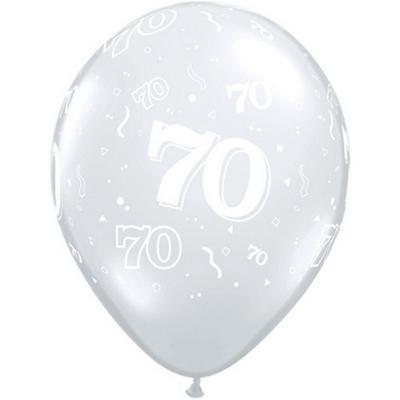 Qualatex Latex 70th Balloons (Pack of 2)