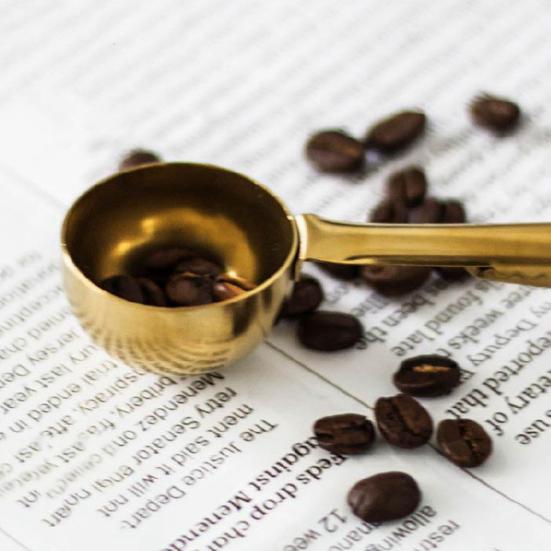 Koffieschep Bag Sealer Roestvrij Staal Maatschepje met Ingebouwde Clip Voedselveilig Essentieel Barista Gereedschap voor Versheid