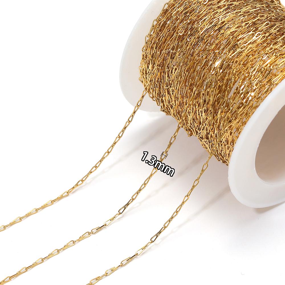 1 Meter Stainless Steel Tough U Shape Chains for DIY Handmade Bracelets Necklace Jewelry Findings Body Chain Earrings Making