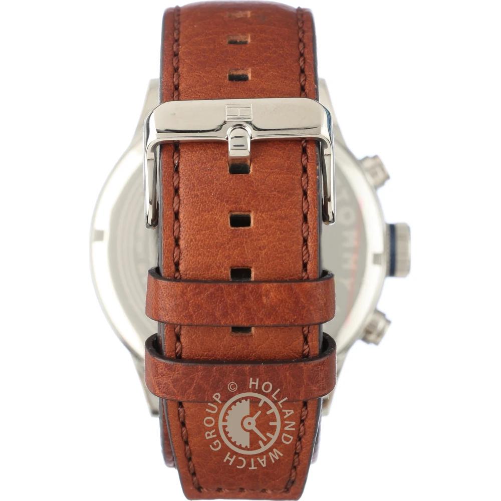 Tommy Hilfiger Trent Blaues Zifferblatt Braunes Lederarmband Herren-Quarzuhr TH1791137