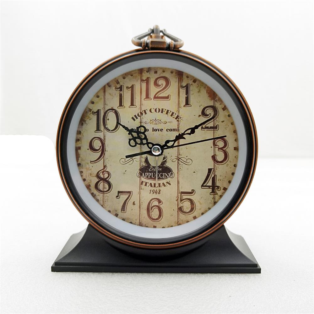 Retro Style Metal Alarm Clock Creative Students Children's Birthday Gifts Bedroom Ornaments Desk Alarm Clock