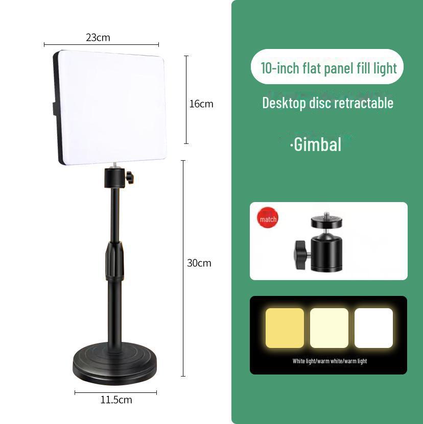 Conjunto de Luzes de Painel Quadrado e Plano com Iluminação de Beleza, Cor e Fundo para Vídeo, Fotografia ao Vivo - Inclui Luzes de 6", 8", 10" e 11"