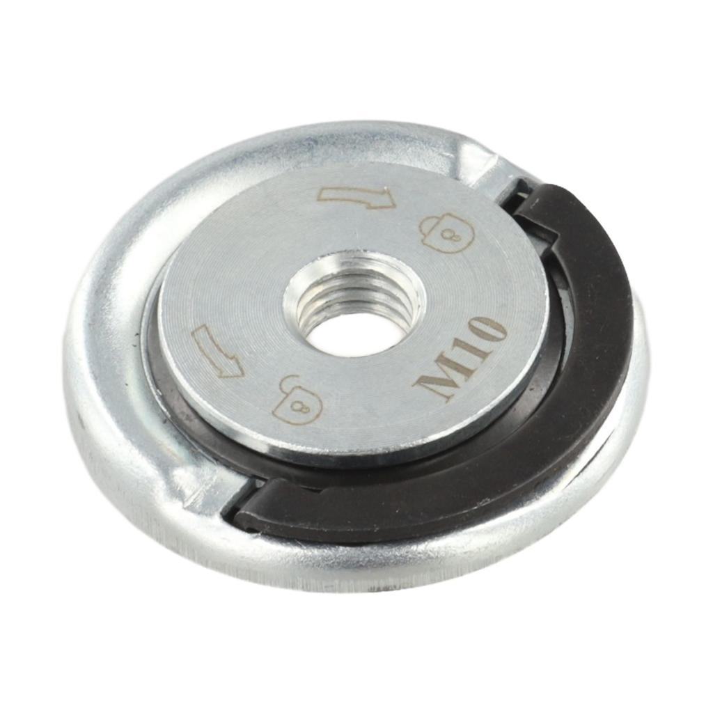 1Pc M10 Quick Release Self-Locking Grinder Pressing Plate Flange Nut Power Chuck Power Tool Accessories