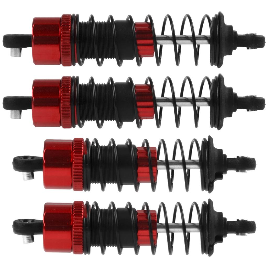 4-Pack RC Car Shock Absorbers, Metal Shock Dampers, Compatible with Hyper Go MJX H14BM 14210 14209 1/14 RC Car Upgrade Parts
