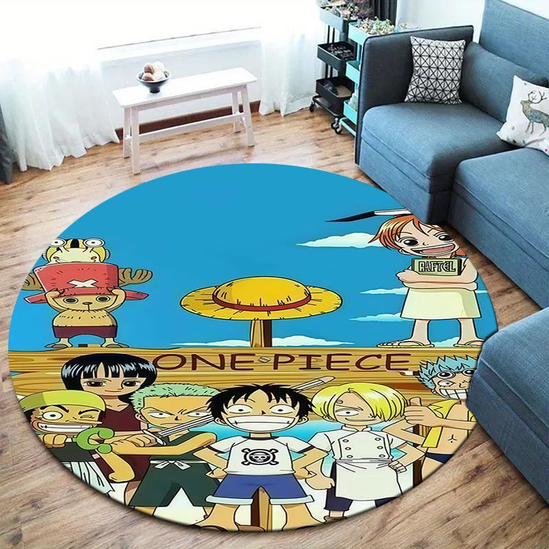 One Piece Round Area Rug Carpet Rug For Living Room Bedroom Sofa Playroom Decor Nonslip Floor Mat