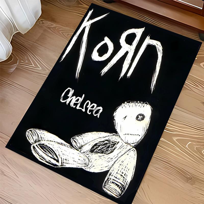 Custom personalization Korn rock band Print Area Rug - Soft, Washable Non-Slip Indoor Mat,Living Room,Home&Office Decorative Rug