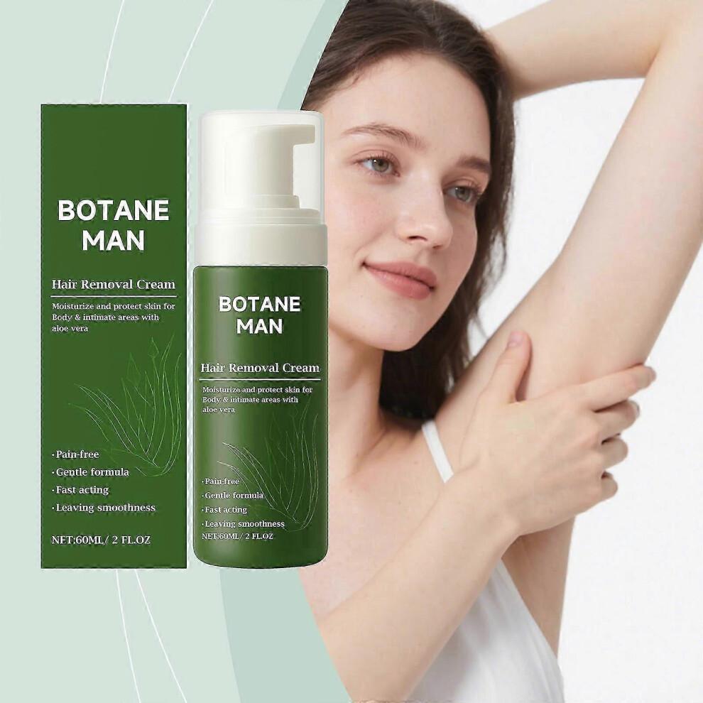 (2 db)1-3 db Botane Man Aloe Verás Depiláló Krém Gyors Szőrtelenítéshez Arcra, Testre, Érzékeny Bőrre