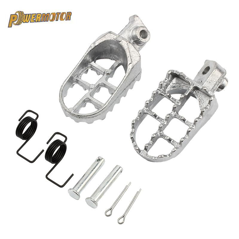 Motorcycle Parts Foot Pegs Pedals for Suzuki Yamaha DL650 PW 80 TW200 Moto Dirt Pit Bike Motocross Modified Accessories Enduro