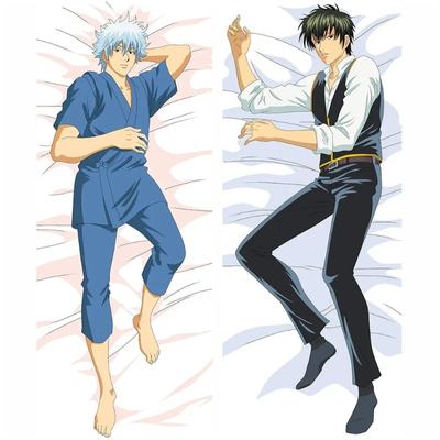The New Japanese Anime Pillowcase GINTAMA Sakata Gintoki Hijikata Toushirou Dakimakura Pillow Cover Case Hugging Body Pillowcase