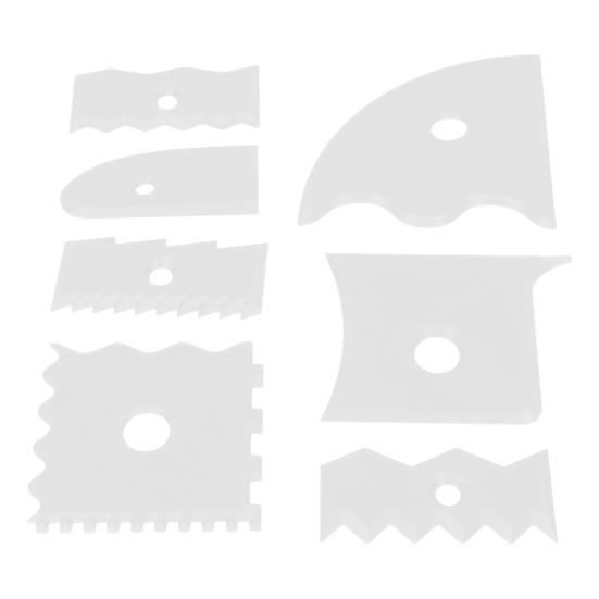 7 Pcs Pottery Clay Foot Shaper Pottery Art Trimming Tools Clay Scrapers Ceramic Sculpting Tool for Beginners Professionals