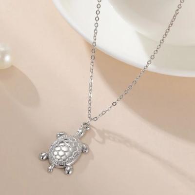 Stainless Steel Cute Sea Turtle Pendant Necklace Jewelry Animal Women's Necklace 2026 Trend Birthday Gift Wholesale New