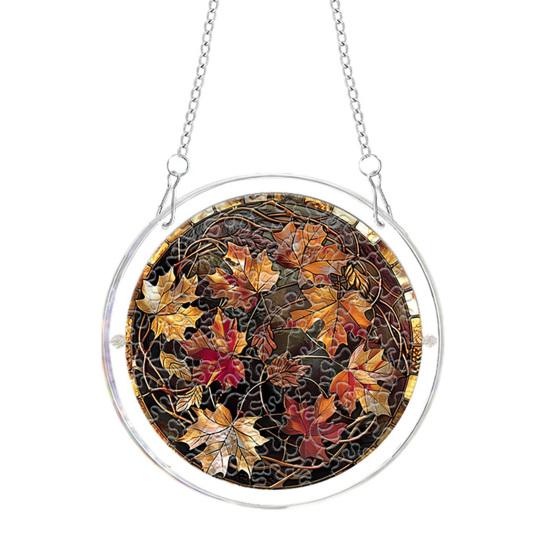 Xiaobudian Halloween Acrylic Puzzle Suncatcher Window Hanging,7.87 Inch Sun Catcher Decoration Ornament, Ideal for Gifting and Home Decor